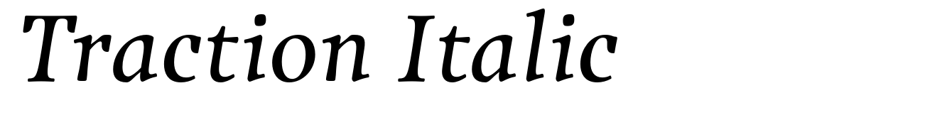 Traction Italic